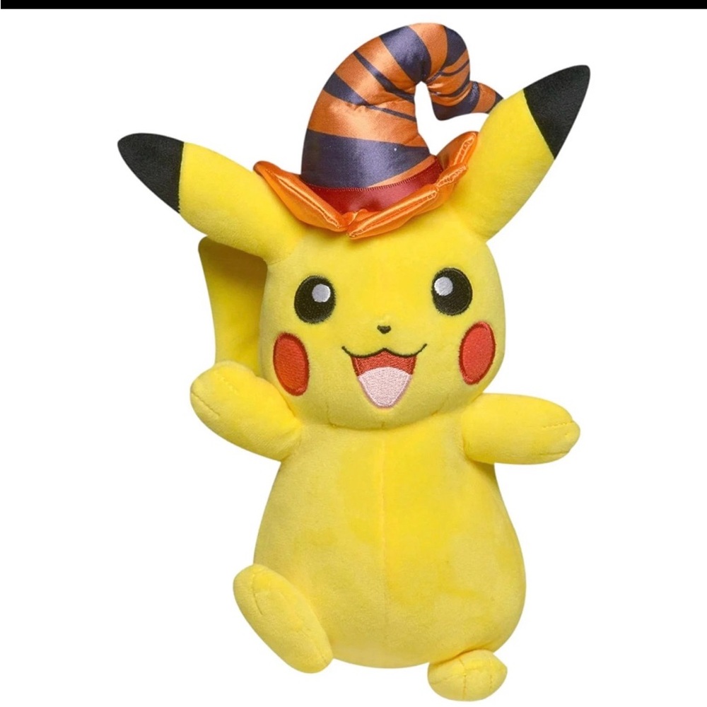 Pokemon Pikachu with Witch Hat Halloween Plush 8" Stuffed Animal Pal